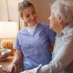 Dementia: Early Warning Signs Caregiver-Senior-with-Dementia